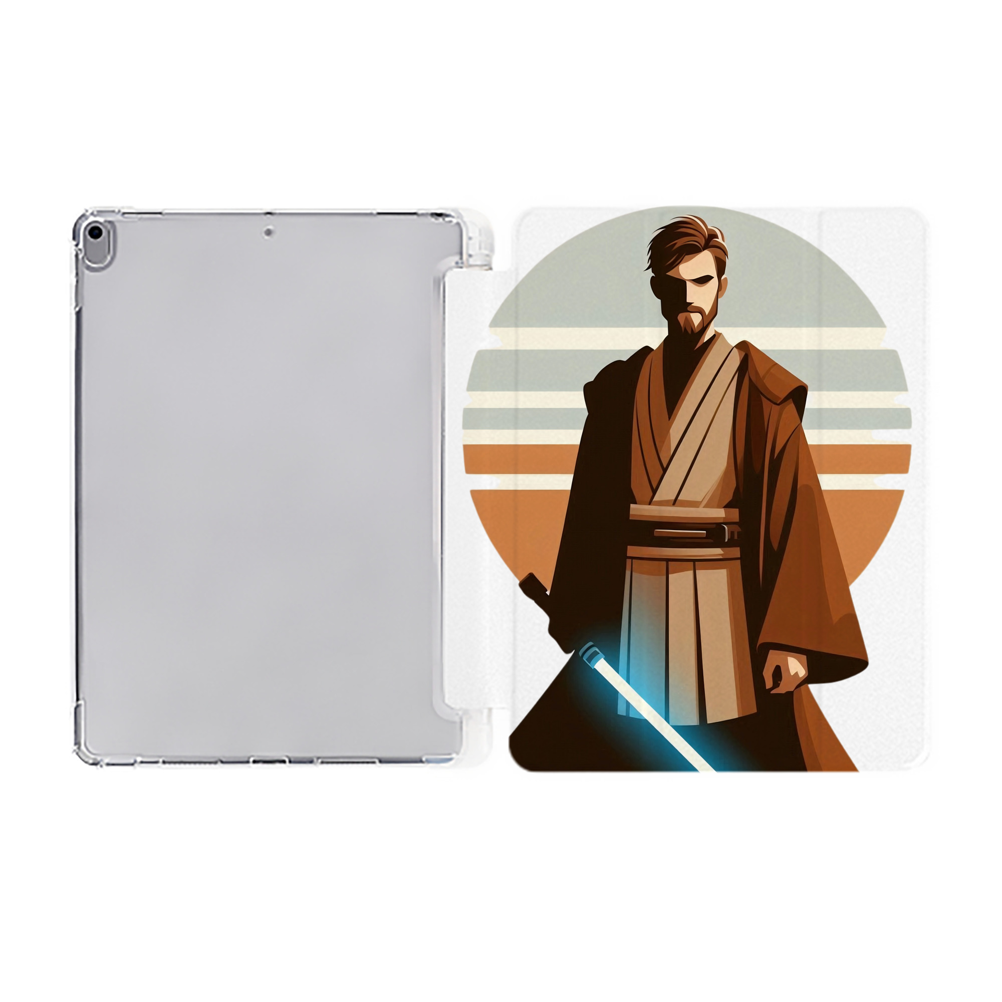 （画像用） スター・ウォーズ Star Wars IPad ケース ペン収納付き 三つ折りスタンド PUレザー×シリコン 対応機種9.5/10.5/10.9インチ
